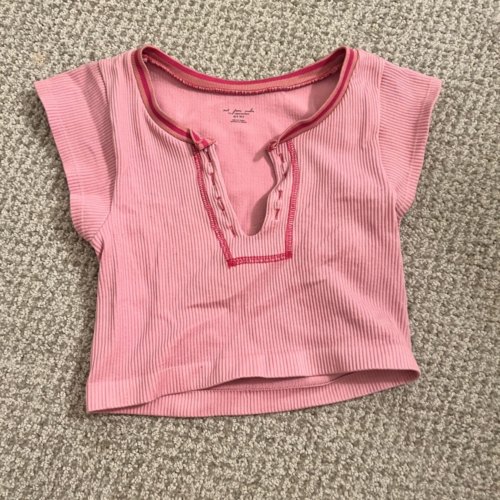Urban Outfitters Out From Under Go For Gold Pink Top
